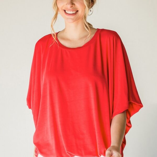 Coral Bubble Top