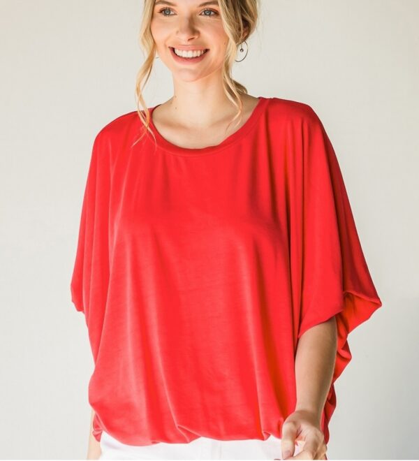 Coral Bubble Top