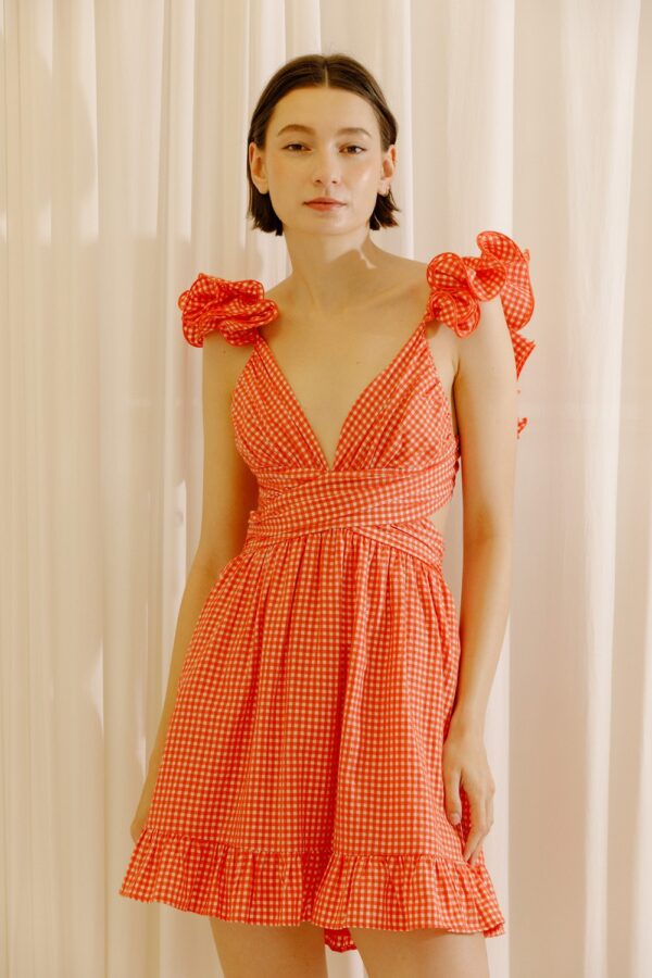 Gingham Romantic Dress