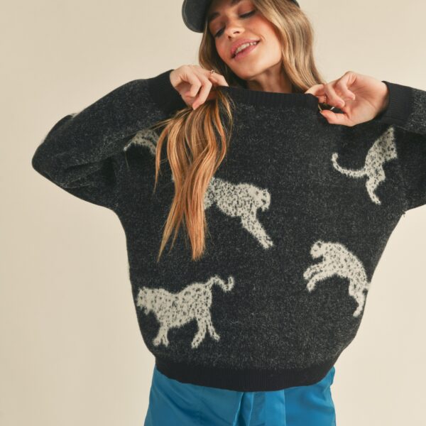 Leopard Black Sweater