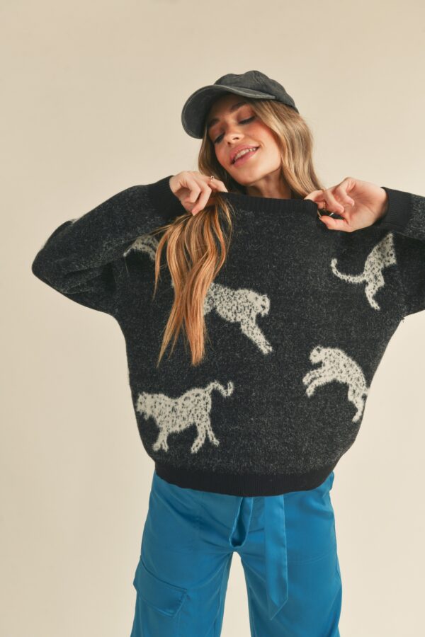 Leopard Black Sweater