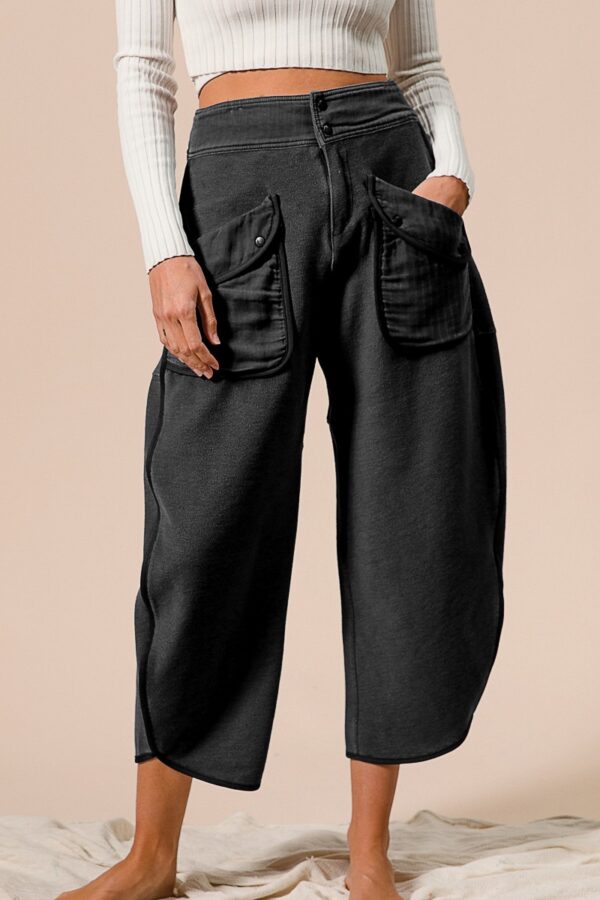 Charcoal Washed Terry Pants