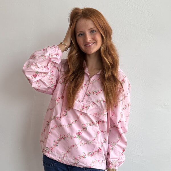 Paris Floral Windbreaker