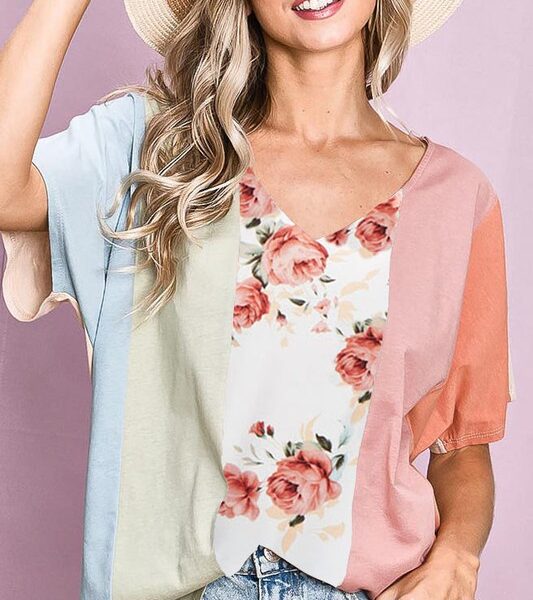 Fiona Floral Block Top