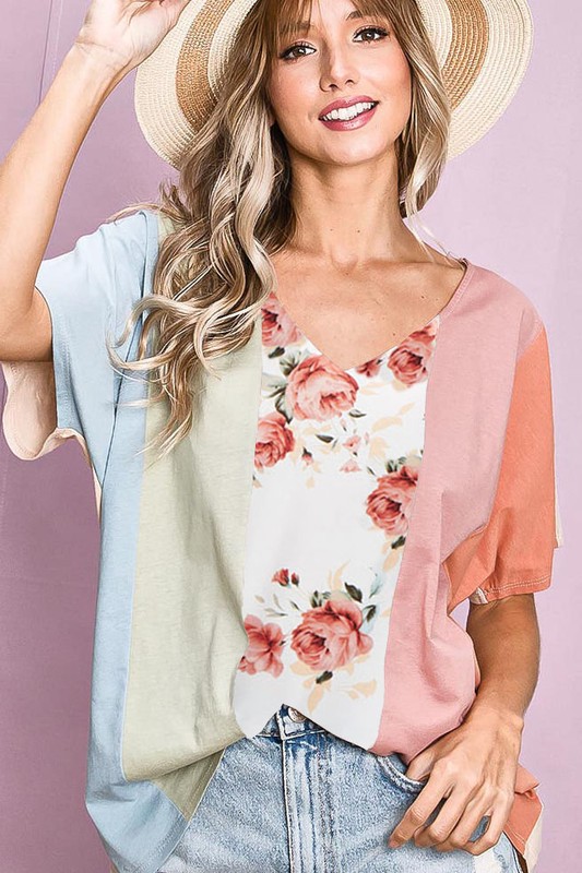 Fiona Floral Block Top