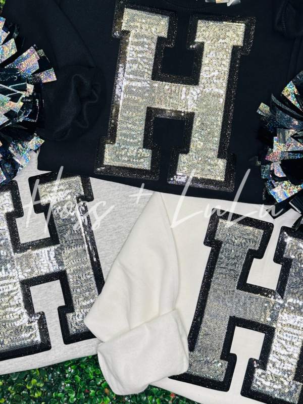 Howe "H" Sequin Patch Crew