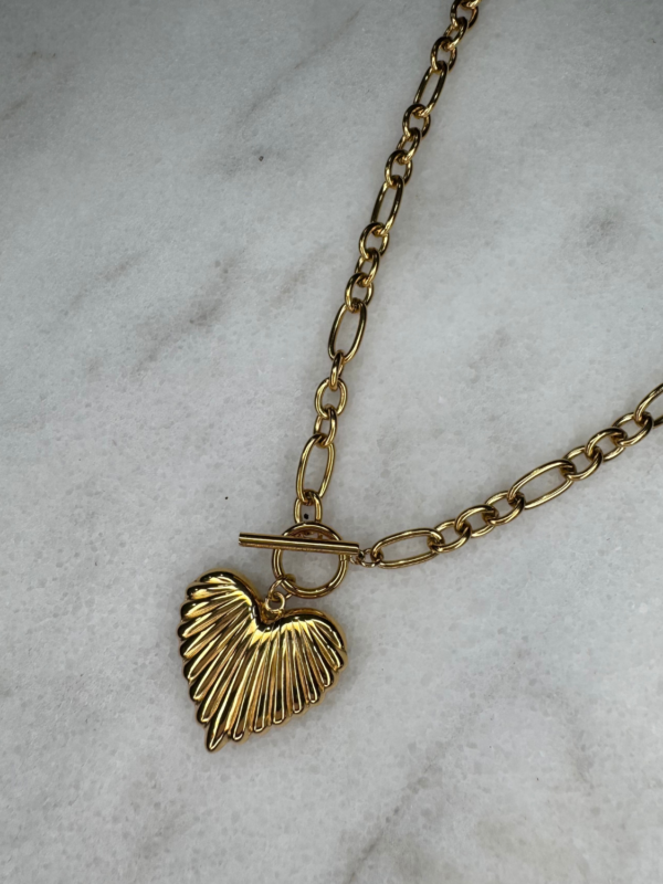 Heart W/Clasp Necklace