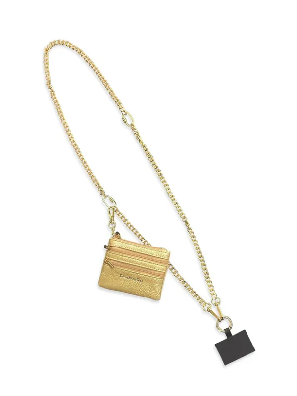 Clip & And Go Strap/Pouch Gold Chain