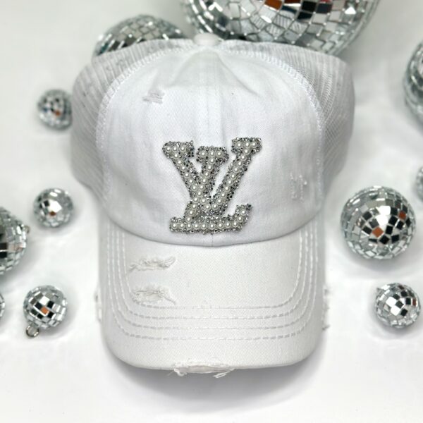 Pearl & Rhinestone Cap