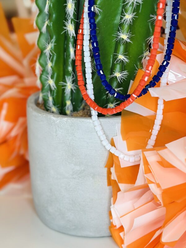 Orange Beaded Necklace