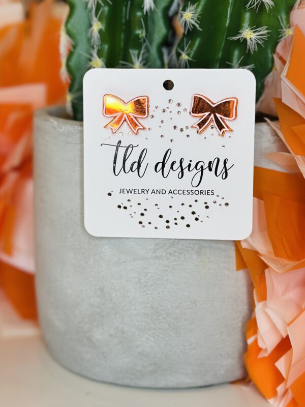 Orange Outlined Bows