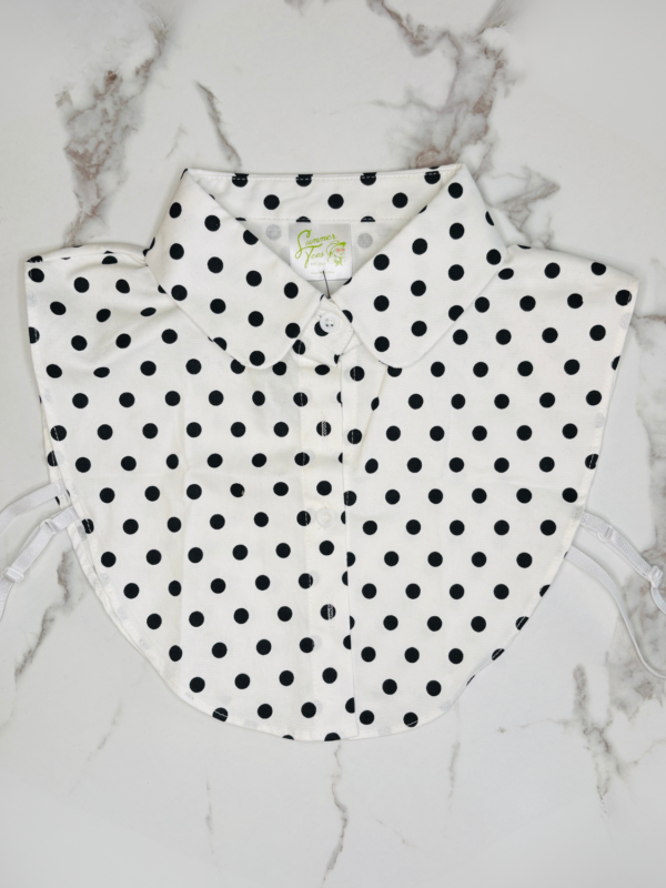 Polka Dot Faux Collar